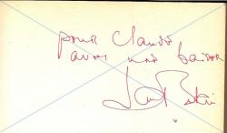 autographe jane birkin