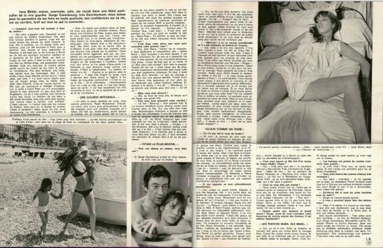 birkin gainsbourg Ciné revue, n° 26, 29 juin 1972