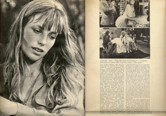 Jane Birkin reportage magazine Stella roman photo n° 2 années 70