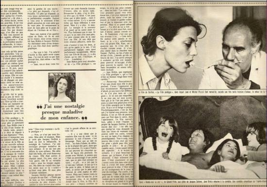 jane birkin michel piccoli fille prodigue reportage presse magazine belgique le-soir-illustre-n-2549-30-avril-1981