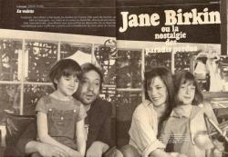 Jane Birkin et Serge Gainsbourg Bouquet, presse etrangere, date inconnue