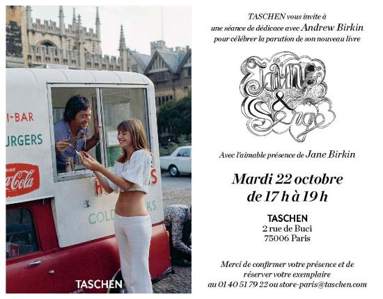 dédicace Jane & Serge par Andrew Birkin Taschen octobre 2013