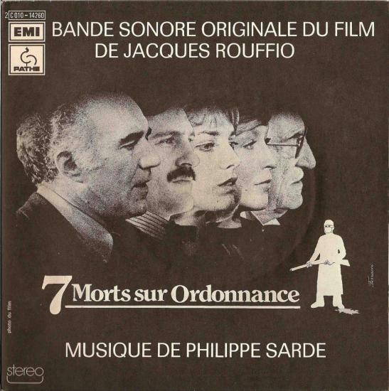 jane birkin BO du film 7 morts sur ordonnance musique de philippe sarde 45 tours sp-pressage france label pathe marconi emi