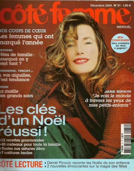 jane birkin couverture magazine cote femme n° 31-decembre-2004.jpg