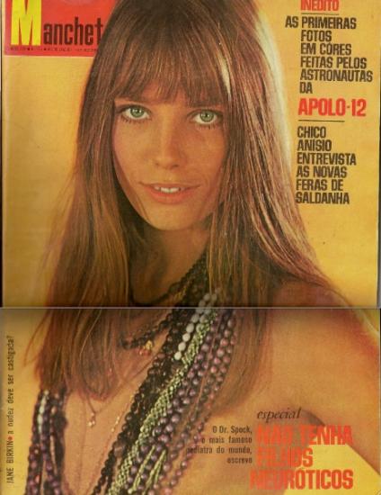 - Jane Birkin couverture magazine Manchete n° 921 ano 17 13 decémbre 1969