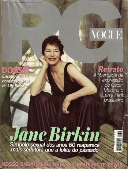 Jane Birkin couverture magazine RG Vogue n° 67