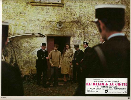 Jane Birkin film Le diable au coeur photos d'exploitation