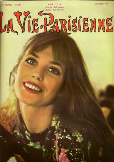 Jane Birkin photo couverture magazine 1969 La vie parisienne