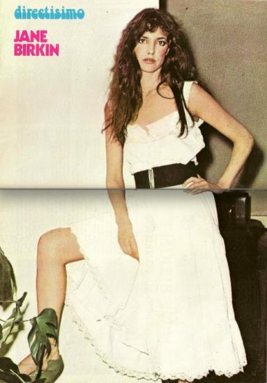 Jane Birkin poster magazine Directissimo