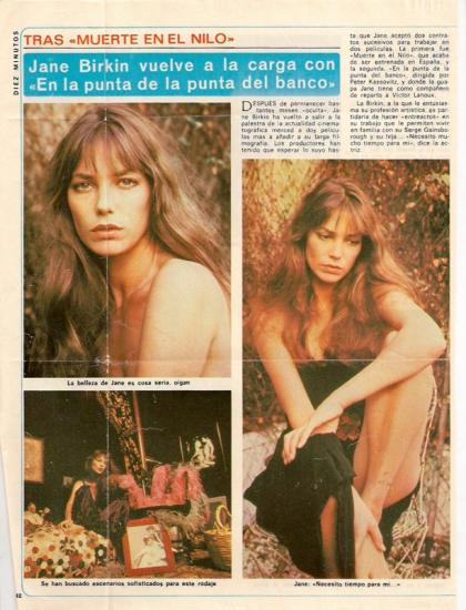 ane Birkin - Diez Minutos, presse etrangere, Espagne