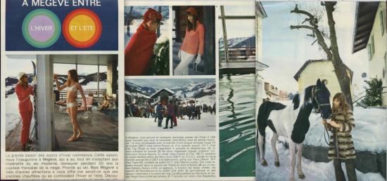 Jane Birkin  - publi-reportage Megève