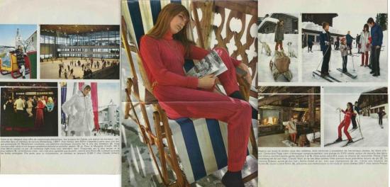Jane Birkin  - publi-reportage Megève