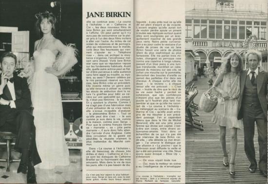 jane birkin jours de France avec Pierre Richard - la course à l'échalote