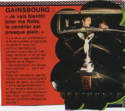Jane Birkin et Serge Gainsbourg presse française