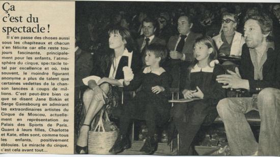 Jane Birkin Serge et Charlotte Gainsbourg presse française