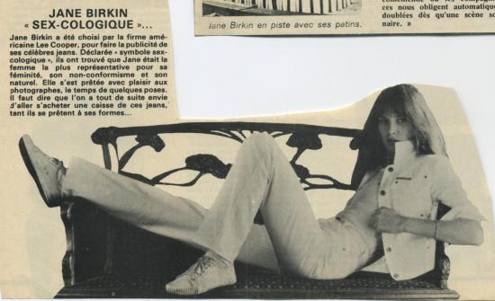 Jane Birkin presse française