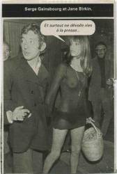Jane Birkin et Serge Gainsbourg article de presse