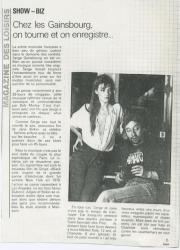 Jane Birkin Gainsbourg presse française