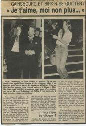 Jane Birkin article presse française