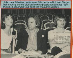 Jane Birkin Gainsbourg article presse française