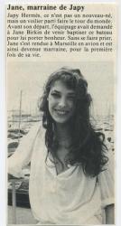 Jane Birkin article presse française