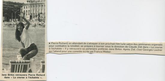 Jane Birkin article presse française