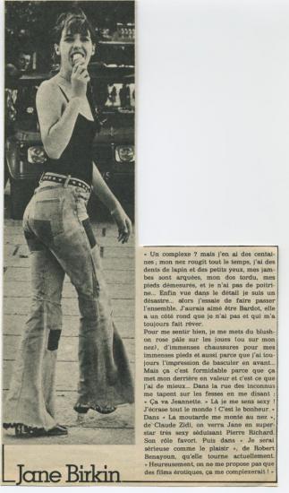 Jane Birkin article presse française