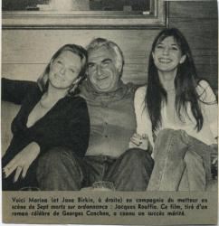 Jane Birkin coupure de presse