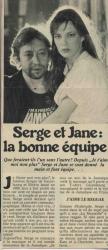 jane birkin et serge gainsbourg article de presse