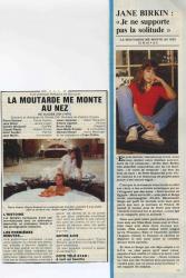 Jane Birkin presse française Télé Star