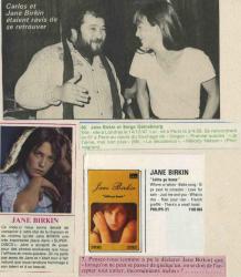 Jane Birkin presse française