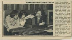 Jane Birkin Serge Gainsbourg presse française
