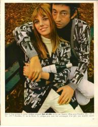 Jane Birkin et Serge gainsbourg - magazine Lui, n° 61, janvier 1969